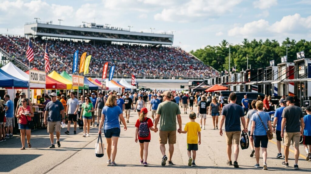 Fans at New Hampshire race weekend