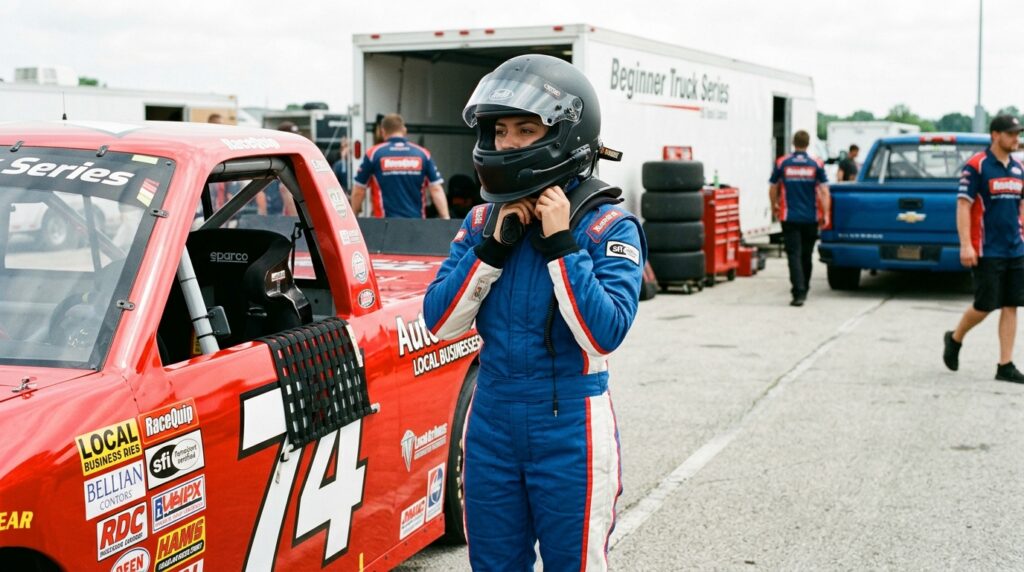Truck racing safety gear for beginners