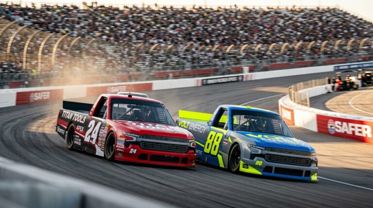 Charlotte Truck Chase 2026 championship contenders racing in the Ecosave 200